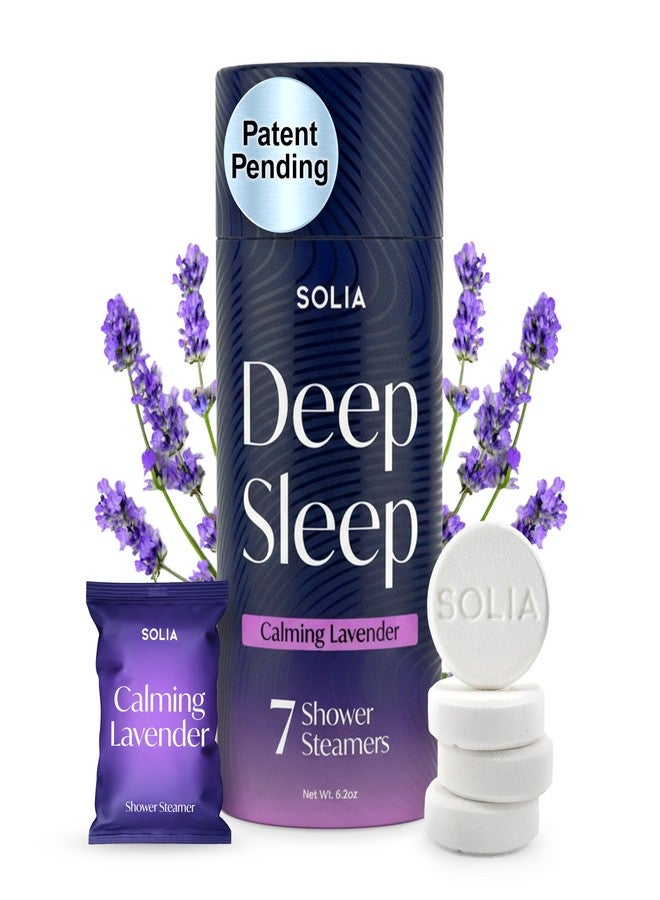 Solia Lavender Shower Steamers Aromatherapy 7-Pack - Patent-Pending Calm Shower Steamers Lavender Bombs, Relaxing Steam Tablets, Selfcare Gifts for Women, Relaxing Bath Gifts - Image 1